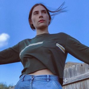 (SOLD) Chloe & Katie Green Striped Sweatshirt 🍃